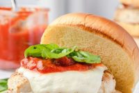 Cheesy Chicken Parm Burgers