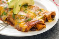 Hearty Sweet Potato Black Bean Enchiladas