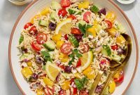 Fresh Greek Orzo Pasta Salad
