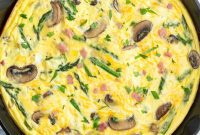 Golden Ham and Cheese Frittata