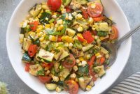Smoky Grilled Zucchini and Sweet Corn Salad