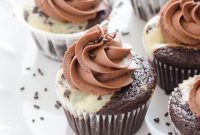 Decadent Black Bottom Cupcakes with Salted Chocolate Frosting