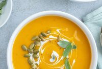 Sweet & Savory Roasted Pumpkin Apple Soup