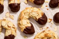 Chocolate Kissed Almond Crescents