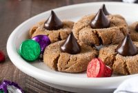 Flourless Peanut Butter Blossom Cookies