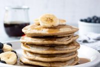 Fluffy Gluten Free Oat Flour Pancakes