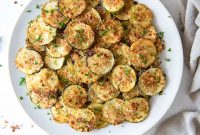 Oven Baked Zucchini Crisps