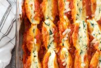 Creamy Spinach Ricotta Jumbo Shells