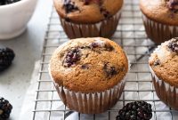 Cinnamon Swirl Blackberry Muffins