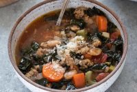 Rustic Italian Sausage and Kale Soup