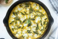Zesty Asparagus Frittata with Goat Cheese