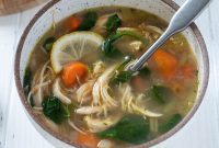 Bright Lemon Chicken Vegetable Soup