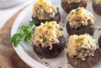 Savory Sausage-Filled Mushroom Caps