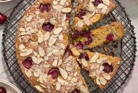 Jeweled Cherry Almond Cake
