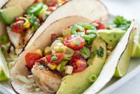 Zesty Grilled Fish Tacos with Bursting Cherry Tomato Salsa