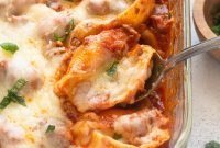 Hearty Ground Beef Stuffed Pasta Shells