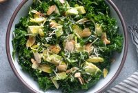 Vibrant Kale and Brussels Sprout Salad