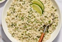 Bright Cilantro Lime Cauliflower Rice