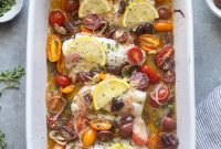 Sun-Drenched Mediterranean Cod Bake