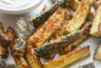 Crispy Air Fried Zucchini Sticks