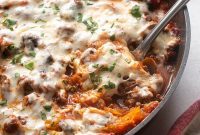 Hearty Beef and Spaghetti Squash Casserole