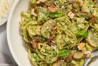 Velvety Basil Pesto Tortellini