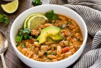 Hearty White Bean Turkey Chili