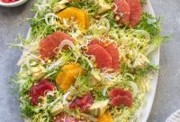Zesty Citrus and Aromatic Fennel Salad with Creamy Avocado and Frisee