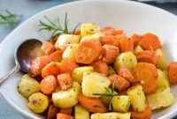 Golden Roasted Carrots and Parsnips