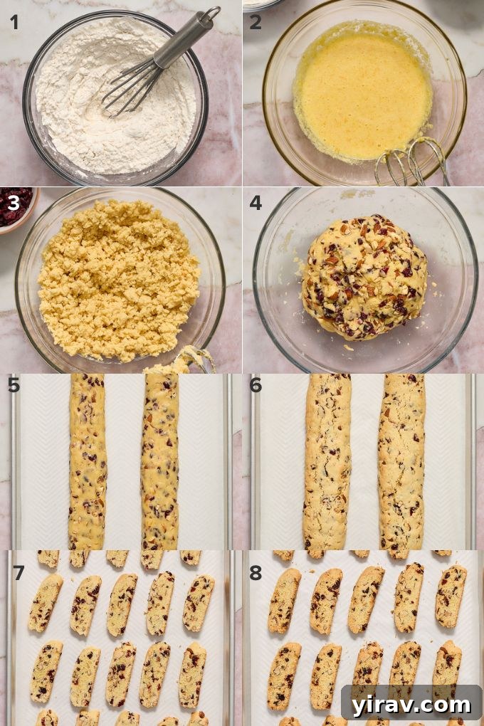 How to make cranberry biscotti.