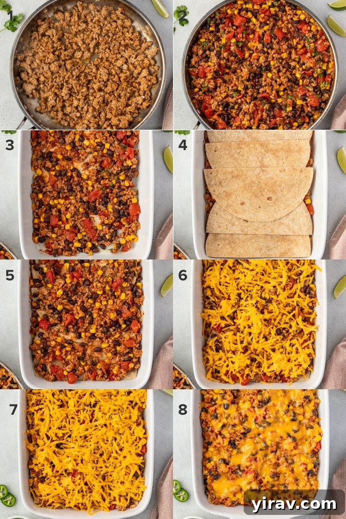 How to make tortilla casserole