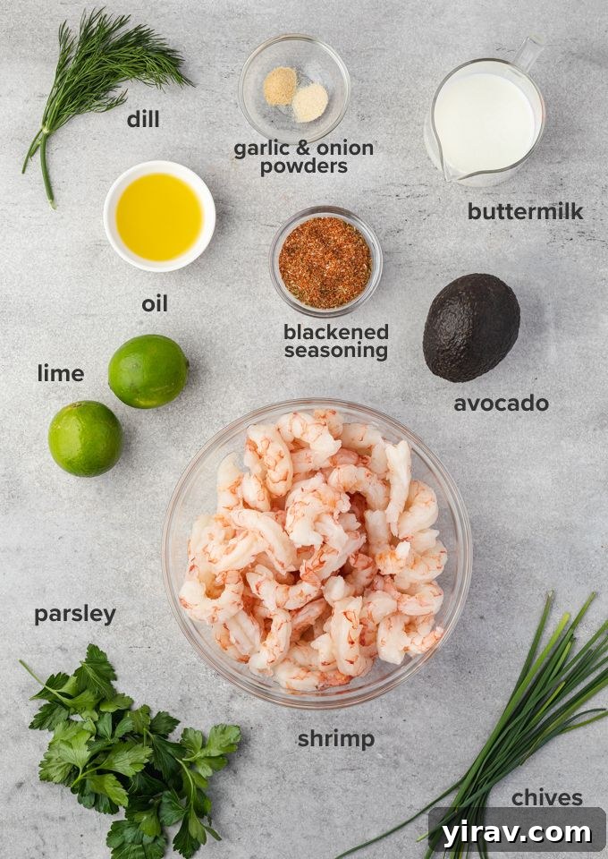 Blackened Shrimp Avocado Ranch 4 Blackened shrimp avocado ranch dressing recipe ingredients