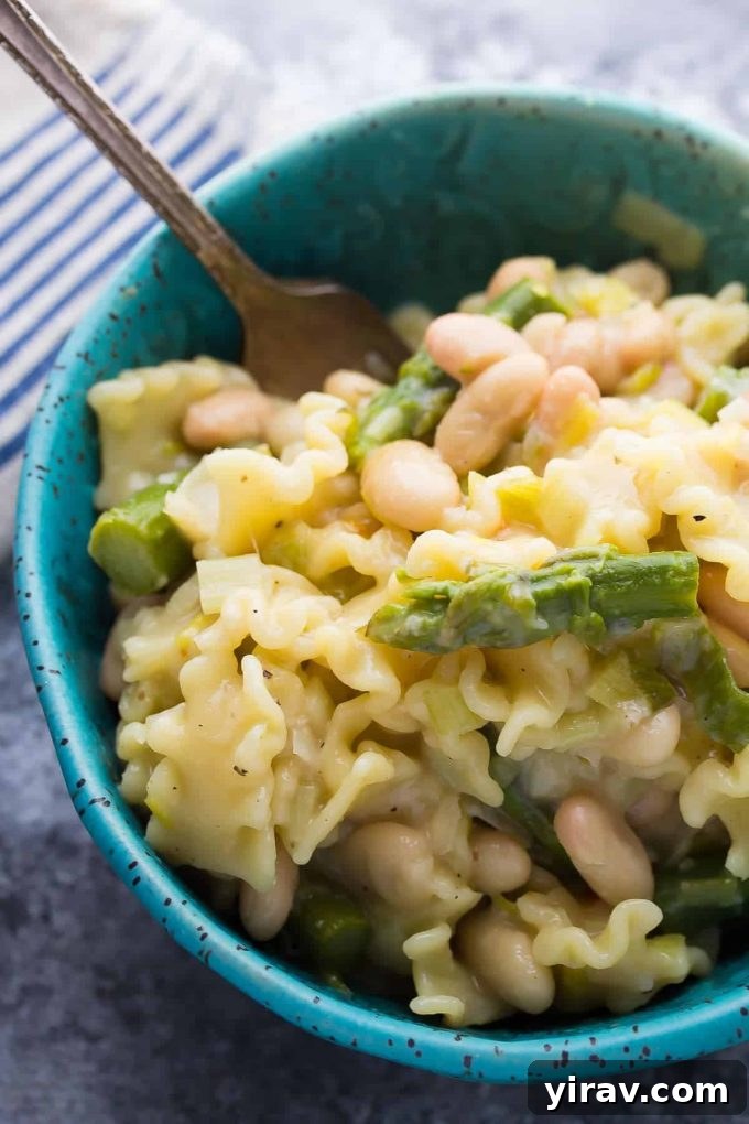 One pot pasta in a bowl