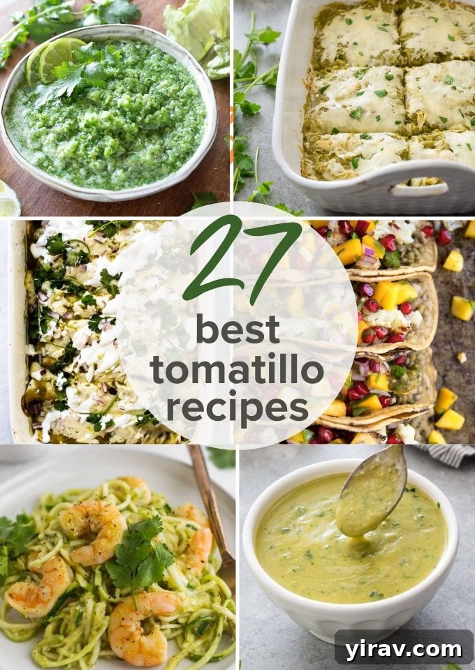 collage of 25 tomatillo recipes