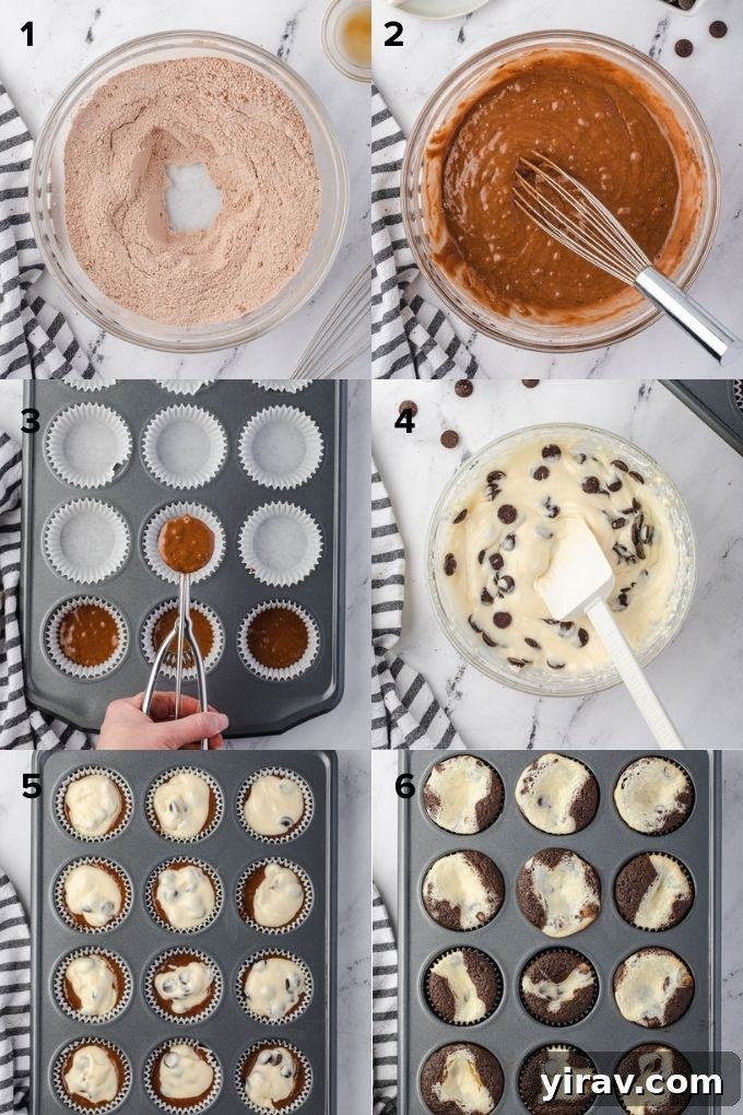 How to make black bottom cupcakes