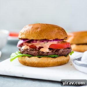 Grilling Burgers Like a Pro 7 How to grill burgers tutorial photo of classic grilled burger on white board