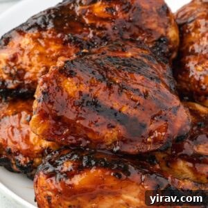 Grilled bbq chicken on a plate