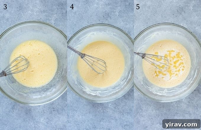 Rustic French Apple Cake 6 How to make french apple cake process collage 2