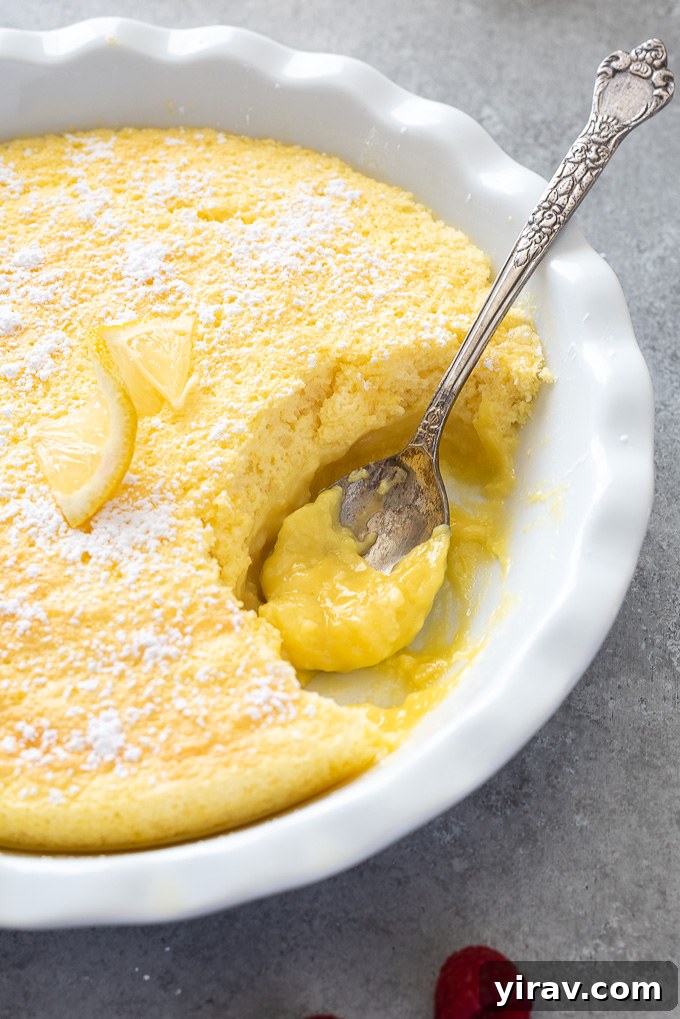 Magic Lemon Pudding Cake 4 Spoonful of lemon pudding cake