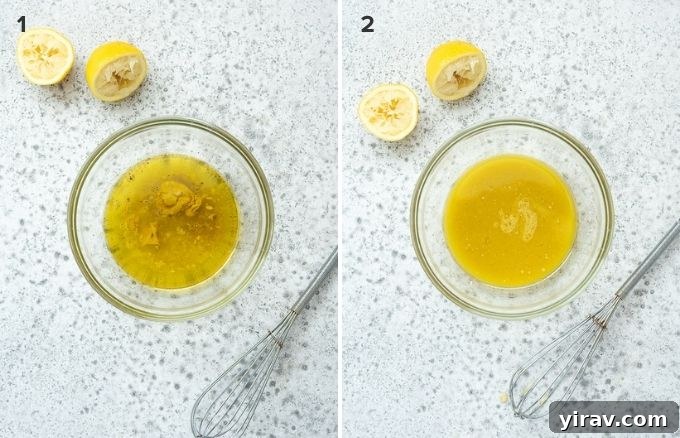 Zesty Lemon Vinaigrette 5 How to make lemon vinaigrette collage