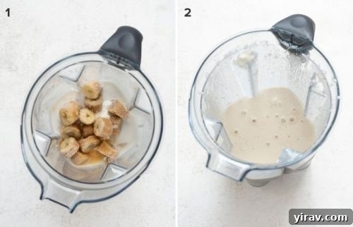 How to make a banana smoothie collage