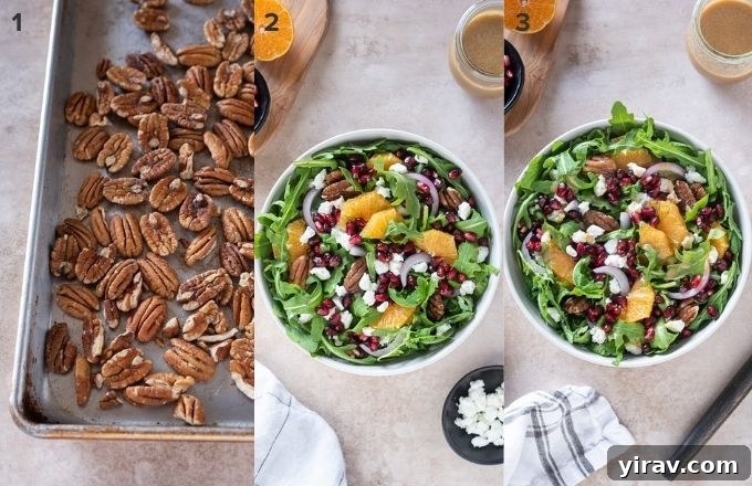 Arugula Citrus Jewel Salad 6 How to make pomegranate salad