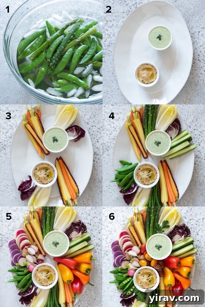 How to assemble a crudité platter