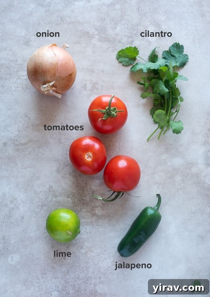 Pico de gallo recipe ingredients