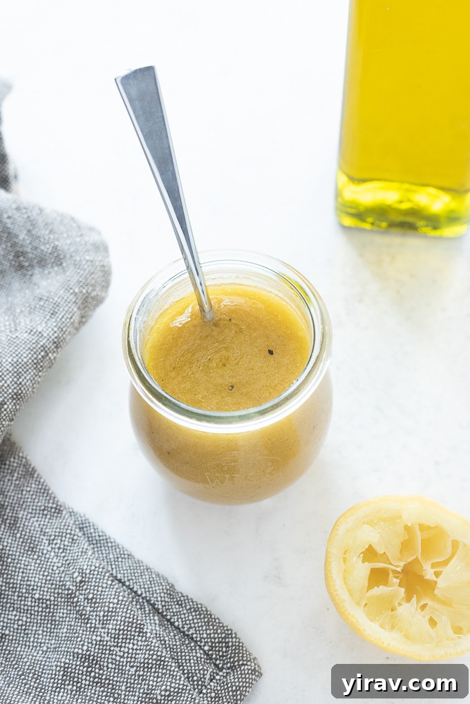 Red wine vinegar dressing in a jar