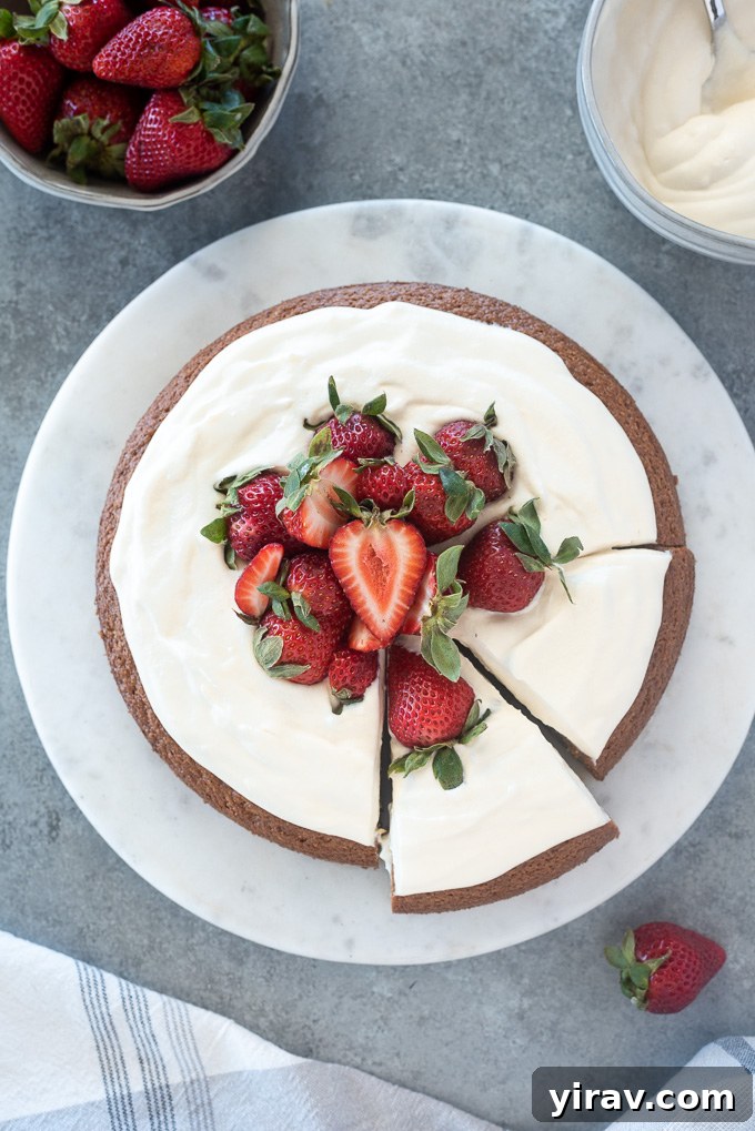 Pure Almond Bliss 3 Almond flour lemon cake with slices cut