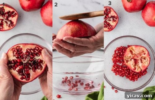 How to remove pomegranate seeds