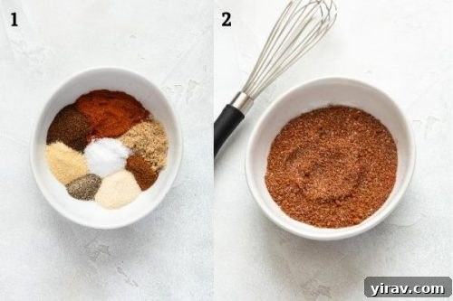 Smoky Sweet Chicken Coating 9 A bowl of mixed BBQ chicken rub after blending.