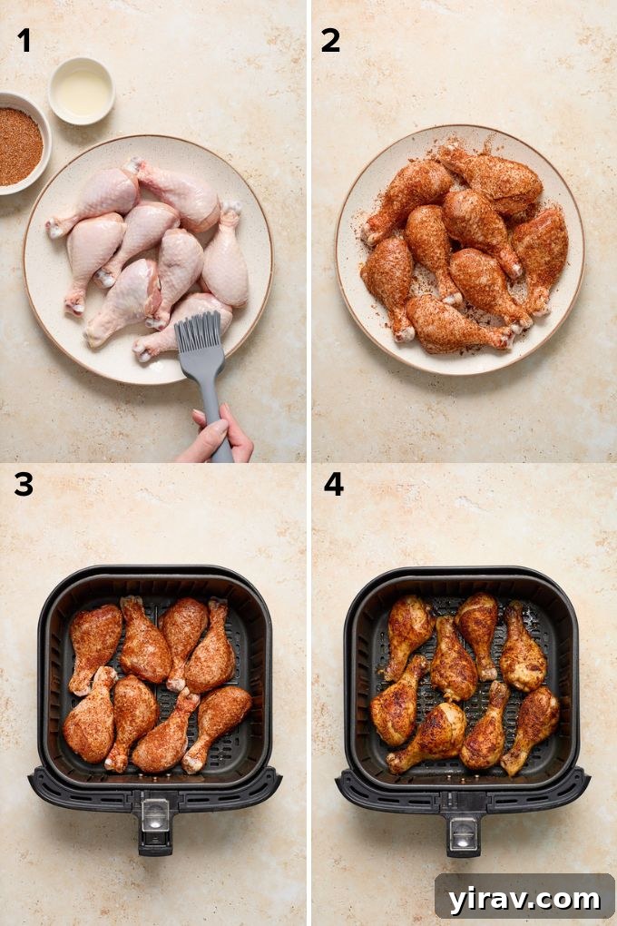 How to make drumsticks in air fryer