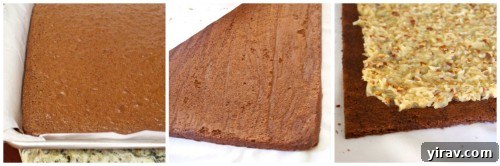 How to make german chocolate roll cake 5